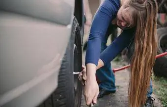 Slashed Tyre