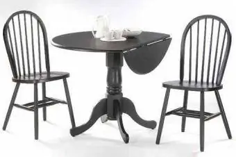 Pamje elegante Tavolinë e rrumbullakët me dru të ngurtë 42 inç