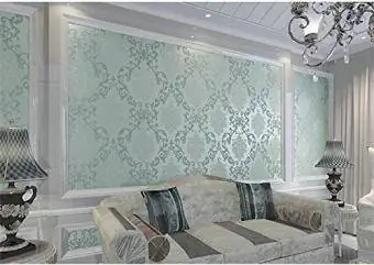 Glitter Metallic Damask Wallpaper