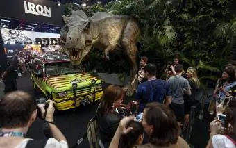 Jurassic Park-udstilling Sao Paulo Brasilien