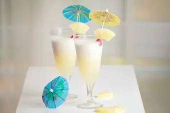 Pina colada cocktails