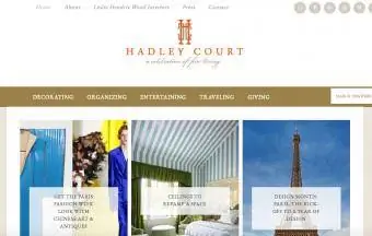 Početna stranica bloga Hadley Court