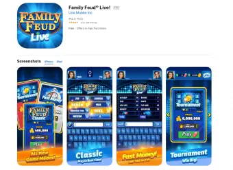 Snímek obrazovky App Store - Family Feud Live