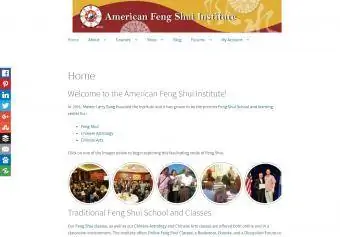 Skærmbillede af American Feng Shui Institute