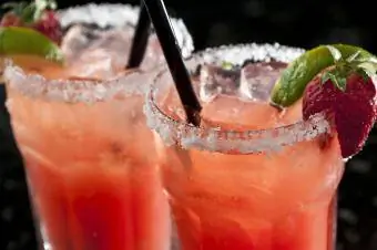 Strawberry margaritas