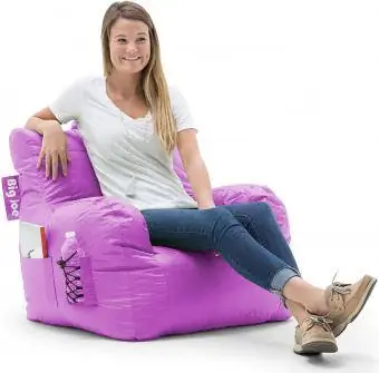 Karrige Big Joe Dorm Bean Bag, Orkide rrezatuese