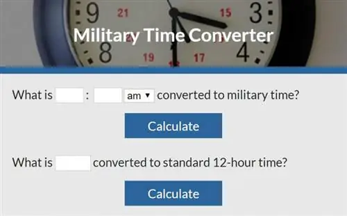 Военен конвертор на време