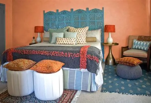 تزئین اتاق خواب با رنگ نارنجی: ایده & نکته