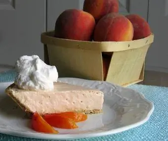 Peach Jell-O Yogurt Pie