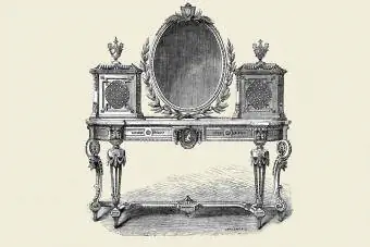 Victoriaanse kaptafel