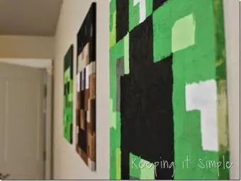 Arte de pared de Minecraft