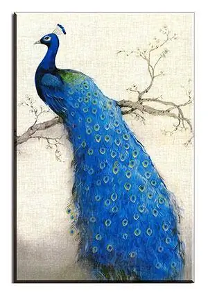 Peacock in a Tree Print