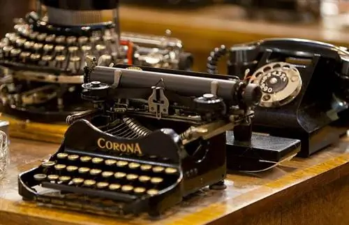 Valores de máquinas de escrever vintage e melhores marcas