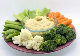 Houmous et légumes