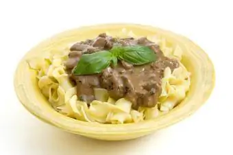 Beef stroganoff