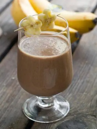 smoothie pisang coklat