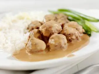 Swedish meatball dinner