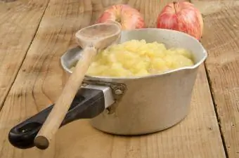 Pan av äppelmos
