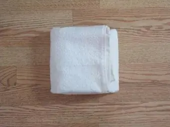 handdoek origami mand stap 3