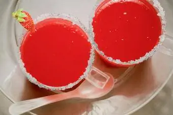 Virgin Strawberry Margarita Jello Shots