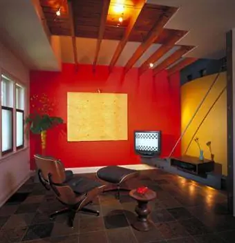 Modern kantoor aan huis interieur