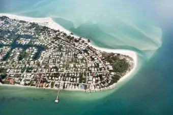 Foto aérea de la isla Anna María