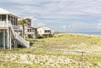 Những ngôi nhà bãi biển trên đảo St. George ở Florida