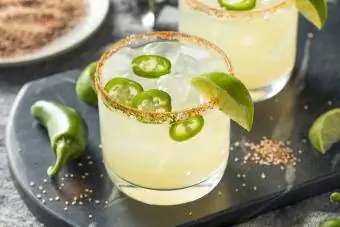 Margarita picant amb llimes