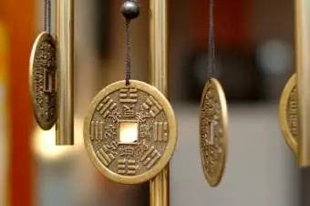 Moedas chinesas de metal remediam sha chi