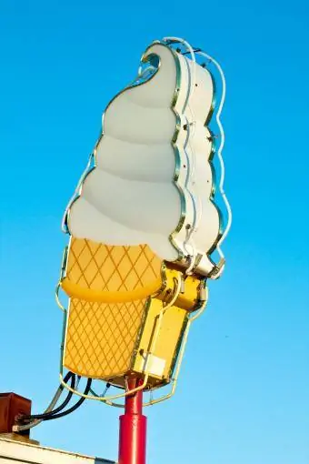 Ice Cream Cone Sign