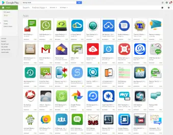 Zrzut ekranu Sklepu Google Play