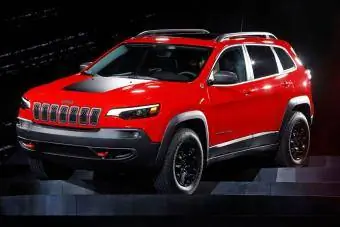 2019 Jeep Cherokee op uitstalling