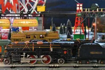 Lionel Lines, Modeltrein-uitstalling by die Brandywine River Museum of Art Chadds Ford (PA) Julie 2018