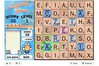 Скриншот игры Scrabble Blast из SolitaireParadise