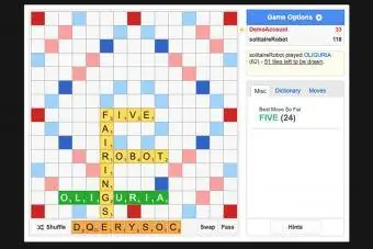 Lexulous-тағы Scrabble скриншоты