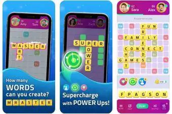 Captura de tela do jogo Word Wars da Apple Play Store