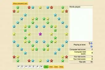 Scrabble-ի էկրանային պատկերը Scrabble Games-ից