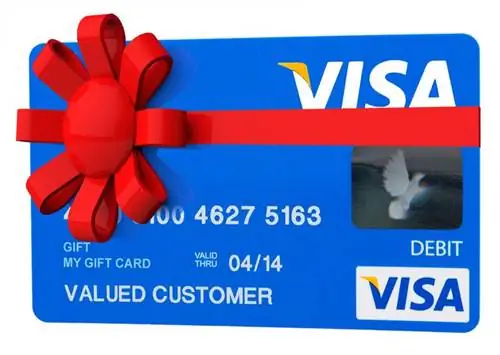 Carduri cadou Visa fără taxe de activare