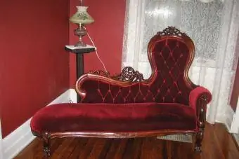 Victorian style chaise lounge lub rooj zaum rooj zaum