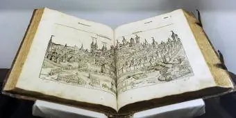 Nürnberq şəhərini təsvir edən oyma