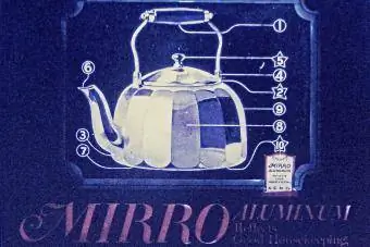 Mirro aluminium teapot tshaj tawm