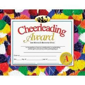 Cheer Certificate