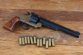.44 smith dan wesson pistol revolver tindakan tunggal