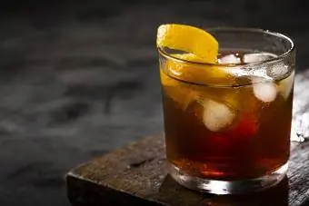 vanilla almond old fashioned cocktail