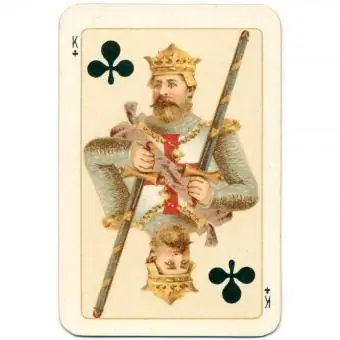 Karta do gry Król trefl Goodall 1895