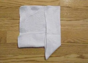 håndkle origami pinwheel trinn 1