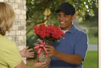 entrega de flores