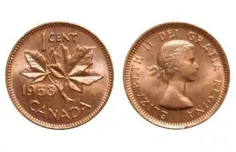 1953 Shoulder Fold Penny