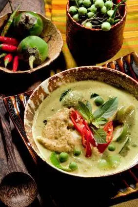 Thaise Groene Curry met TVP