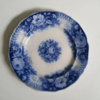Sarreguemines plūsmas porcelāna šķīvis